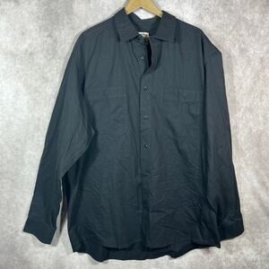 Surmulleter Shirt Mens Size XXL Black Button Up Long Sleeves‎ Collared Casual